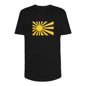 تی شرت لانگ  آستین کوتاه  زنانه مدل Sun کد P034 رنگ مشکی