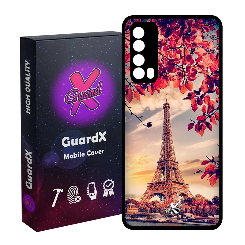 کاور گارد ایکس طرح Eiffel Tower مدل Glass10125 مناسب برای گوشی موبایل هوآوی Y7A / P Smart 2021