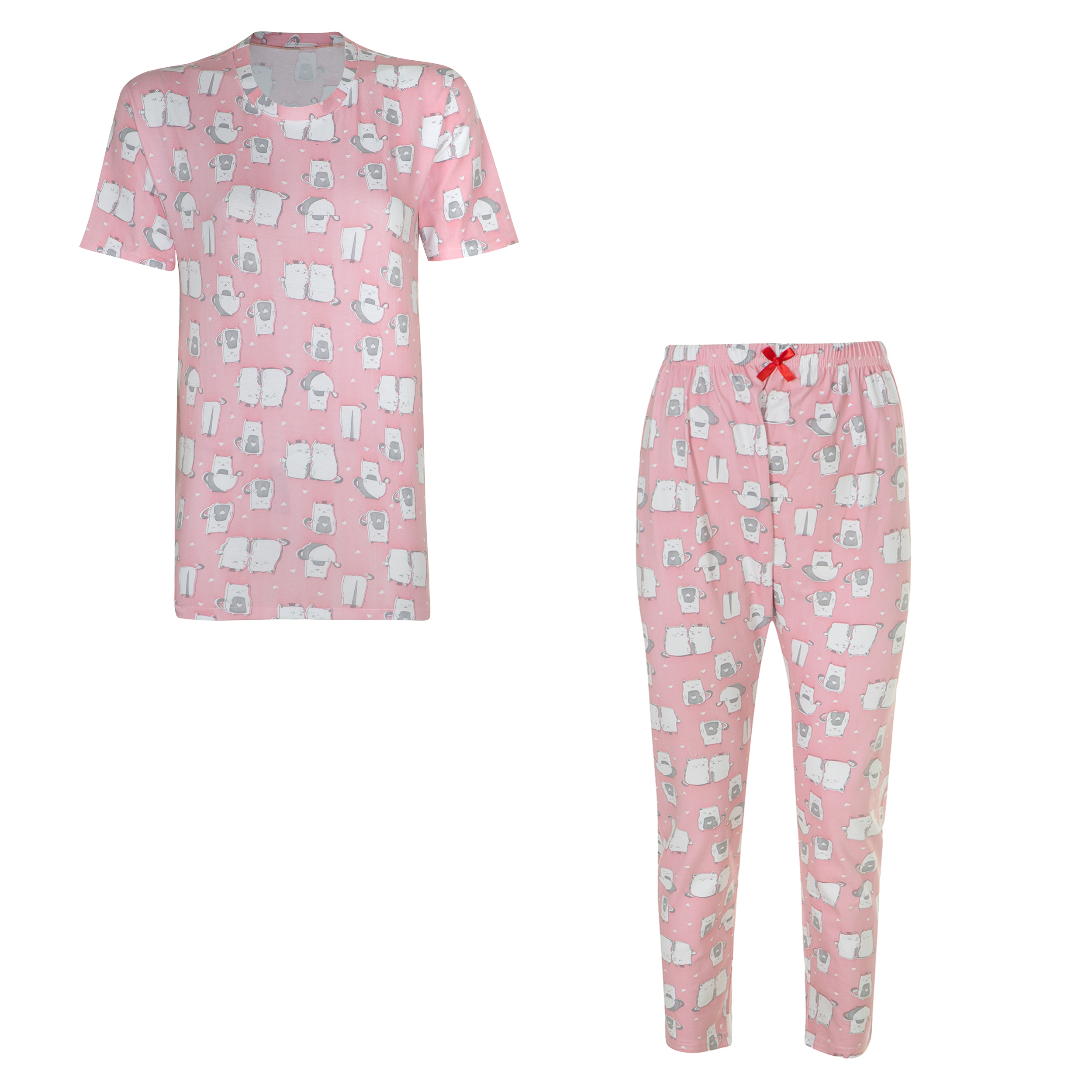 ست تی شرت و شلوار دخترانه مدل 111213-3