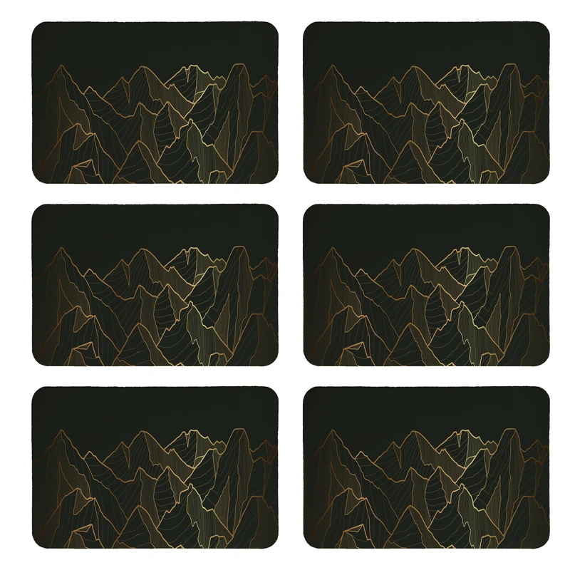 زیربشقابی طرح مدرن کد 8938 بسته 6 عددی 