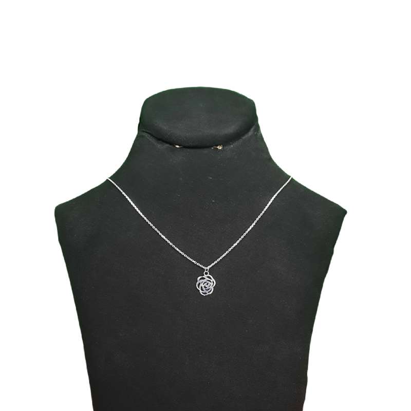 گردنبند نقره زنانه مدل فلاور