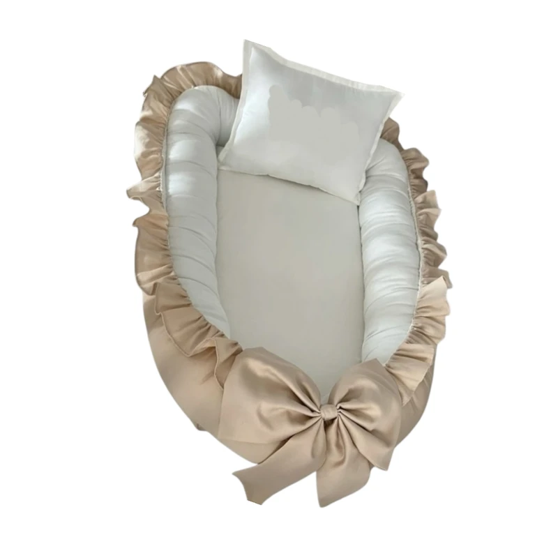 تشک غلت گیر نوزاد و بالشت مدل چیندار مجموعه ۲عددی