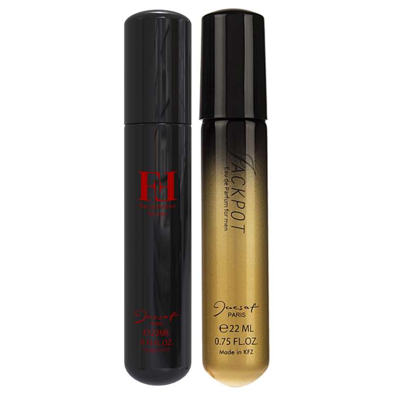 عطر جیبی مردانه ژک ساف مدل FF حجم 22 میلی لیتر به همراه عطر جیبی مردانه مدل Jackpot حجم 20 میلی لیتر