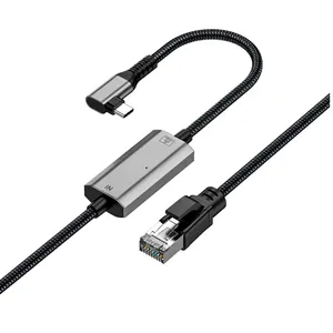 کابل تبدیل RJ45 به USB-C اسمارطور مدل RJ-C-90 طول 1.2 متر