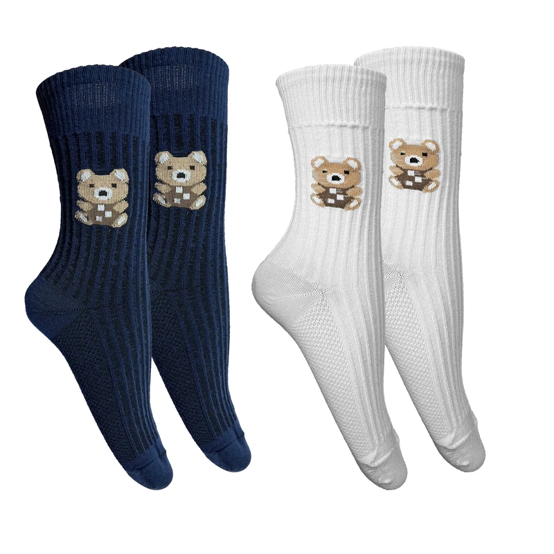 جوراب زنانه تن پوش هنگامه مدل کبریتی تدی کد WSO بسته 2 عددی