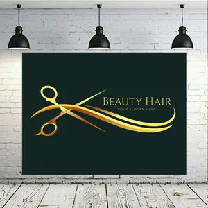 تابلو بوم طرح آرایشگاه زنانه مدل لوگو آرایشگاه کد SDB2040