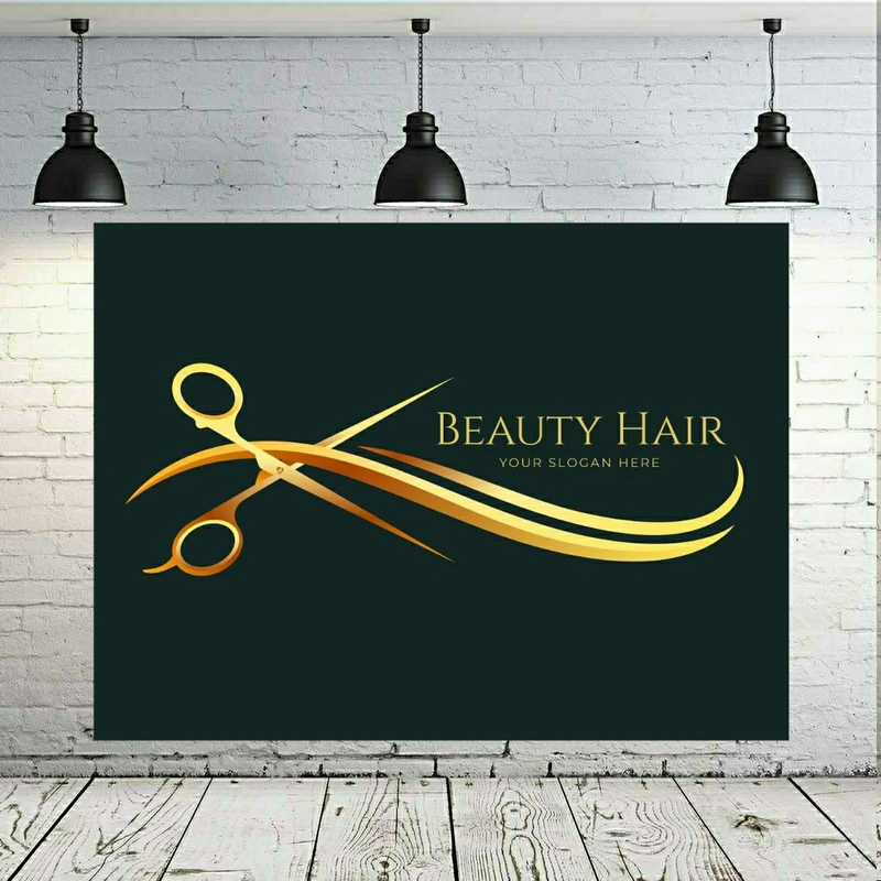 استیکر دیواری طرح لوگو آرایشگاه زنانه مدل SDA4521