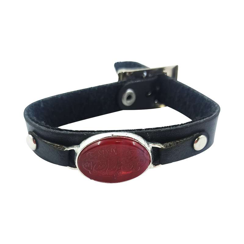 دستبند مردانه سلین کالا مدل عقیق خطی ce-As210