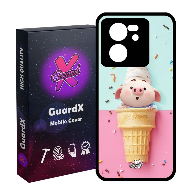 کاور گارد ایکس طرح Pig مدل Glass10026 مناسب برای گوشی موبایل شیائومی 13T/13T Pro/Redmi K60 Ultra