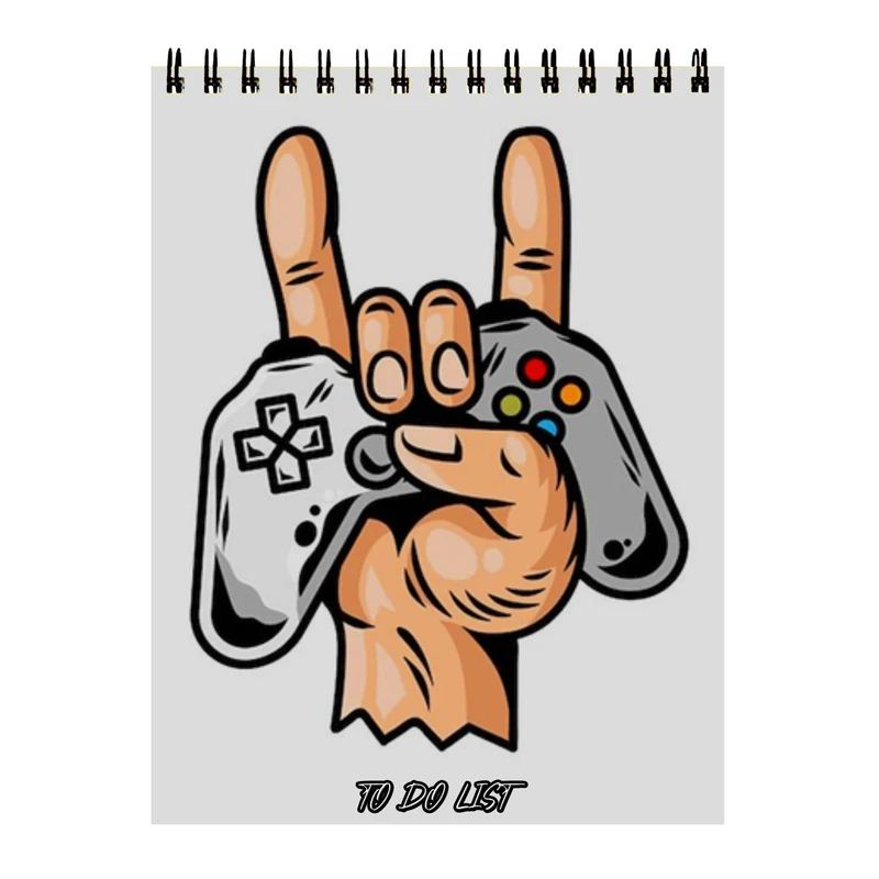 دفتر برنامه ریزی 60 برگ طرح گیمر کد 74