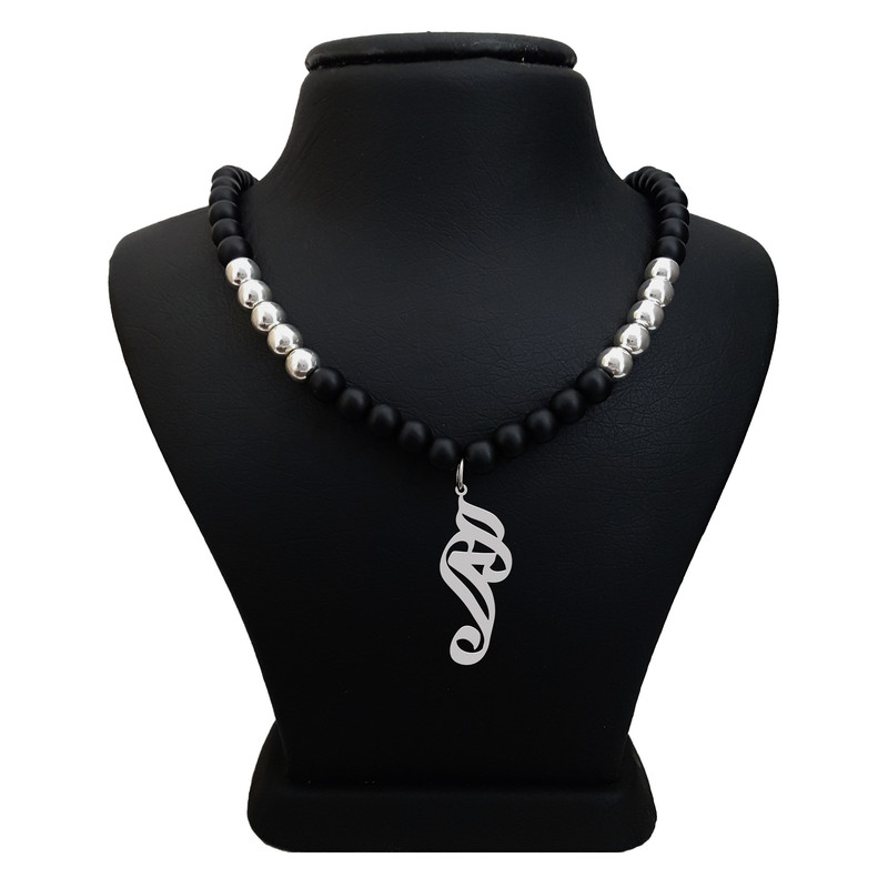 گردنبند نقره مردانه ترمه ۱ مدل کسرا کد ma 1617 گردنبند نقره مردانه ترمه ۱ مدل کسرا کد ma 1617