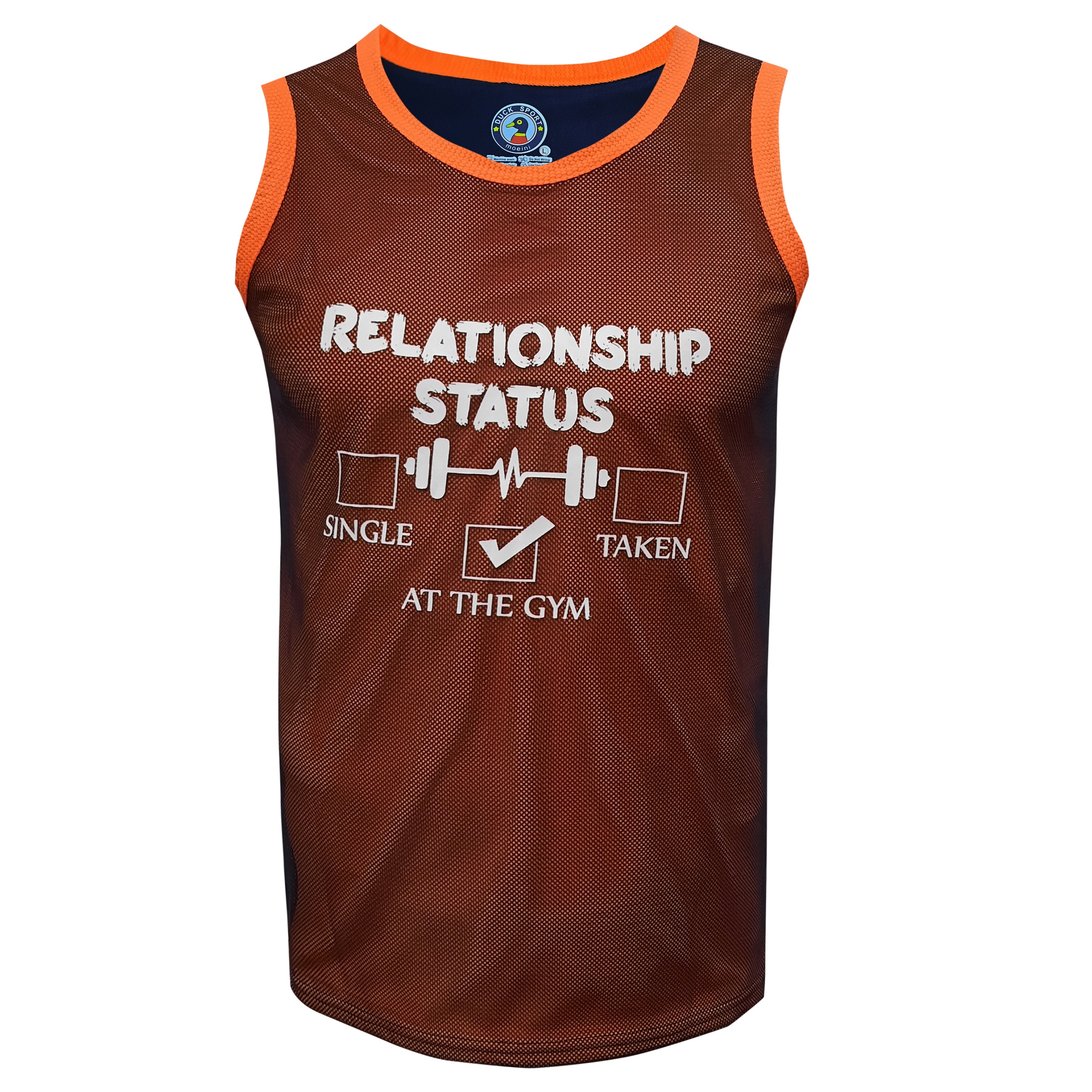 تاپ ورزشی مردانه مدل دنت کد REL,STAT رنگ نارنجی