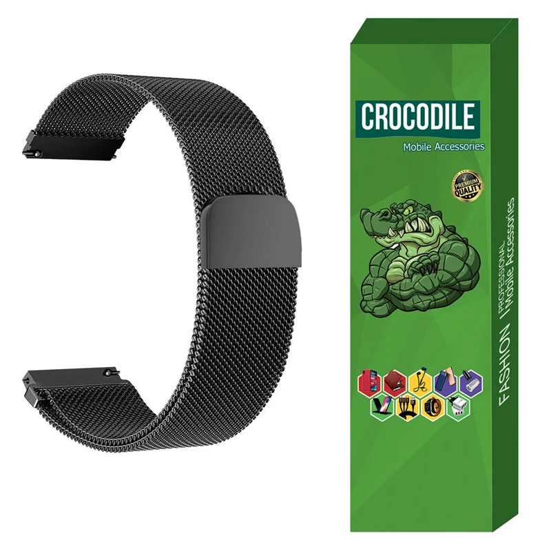 بند کروکودیل مدل C-Milanese مناسب برای ساعت هوشمند هایلو RS4 Max
