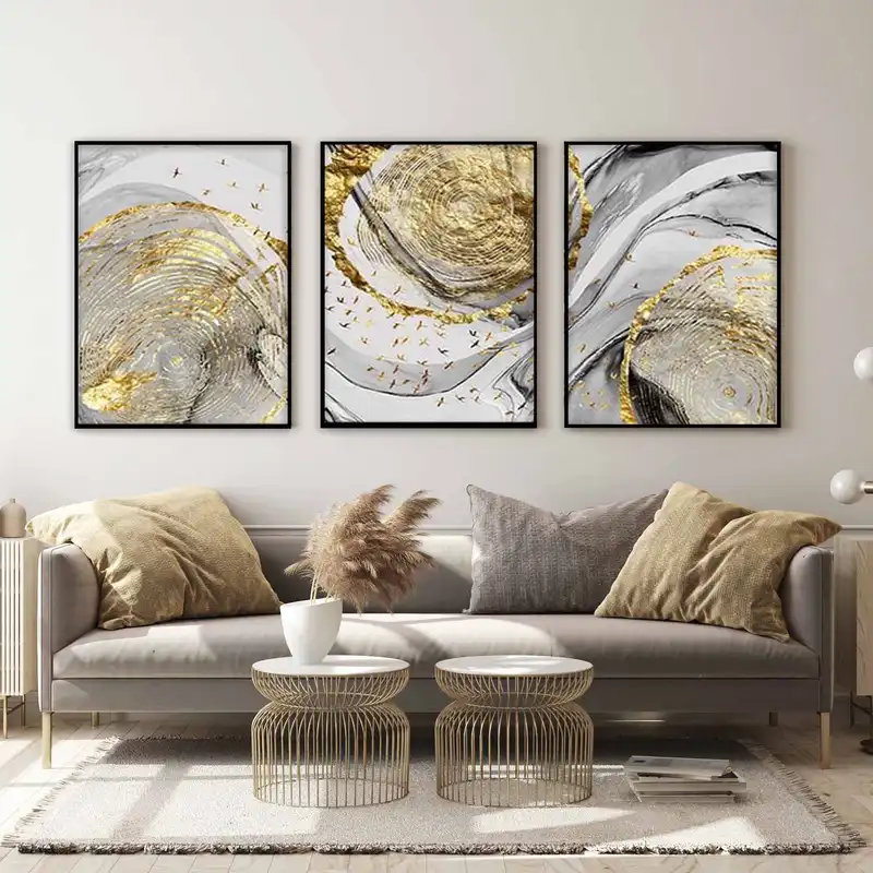 تابلو آتریسا طرح آبستره مدل AT272 مجموعه سه عددی