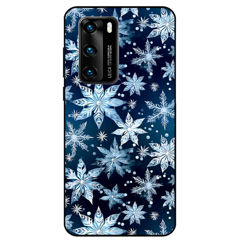 کاور مگافون طرح برف مدل 2824 مناسب برای گوشی موبایل هوآوی P40 
