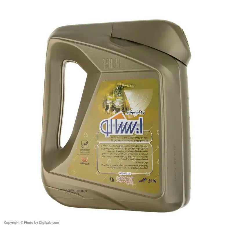 روغن موتور ایساکو مدل SAE 10W40 کد 0770702399 حجم 4 لیتر
