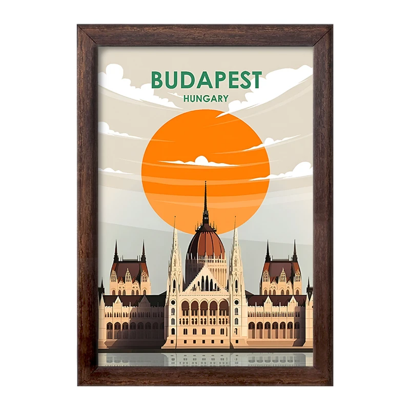 تابلو خندالو طرح بوداپست (Budapest) کد F6321