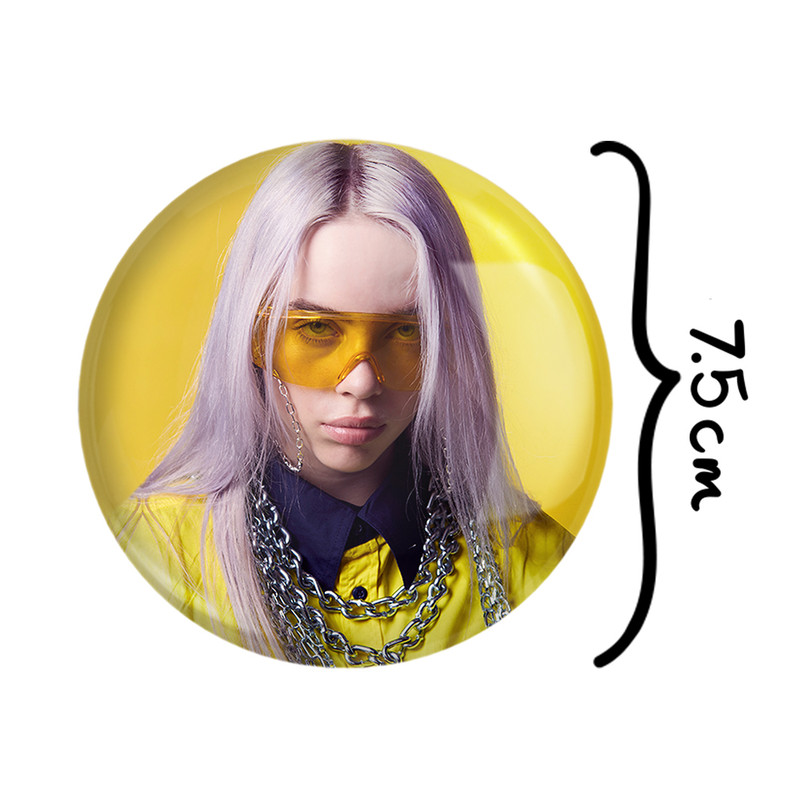آینه جیبی خندالو مدل بیلی آیلیش Billie Eilish  کد 2781