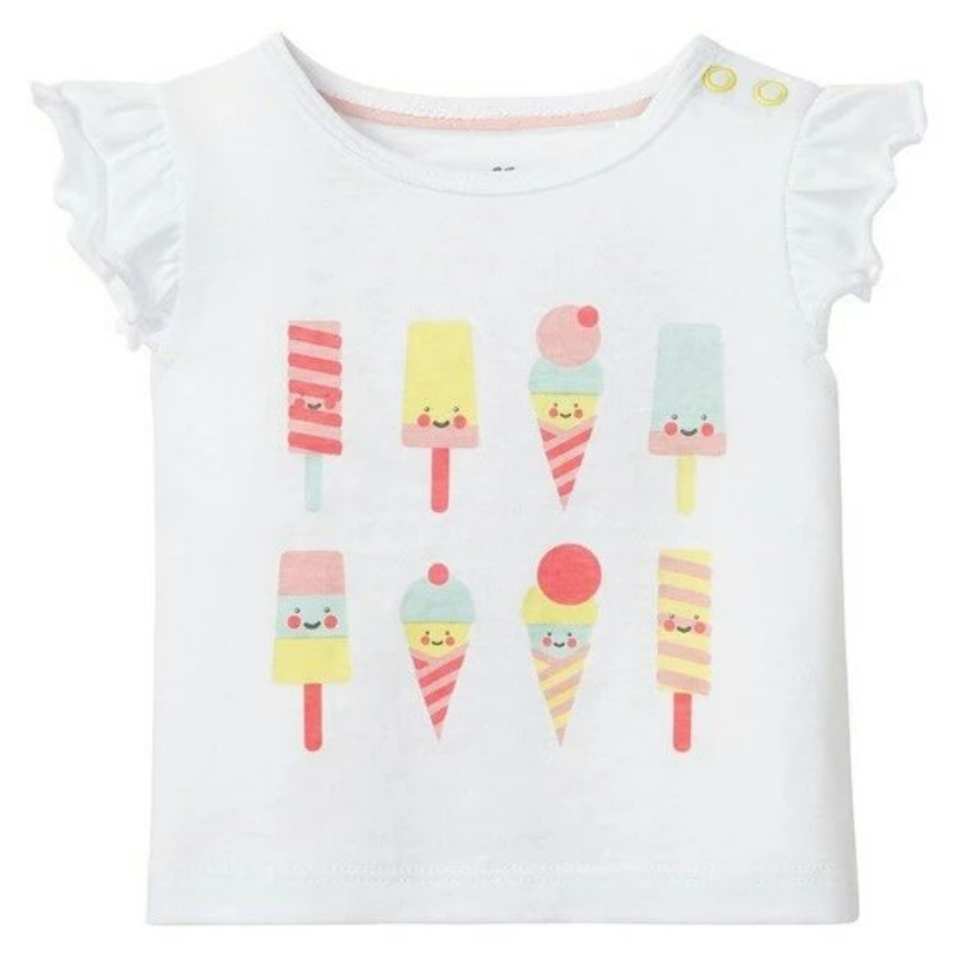 تی شرت آستین کوتاه نوزادی دخترانه لوپیلو مدل sh2862 مجموعه 2 عددی -  - 2