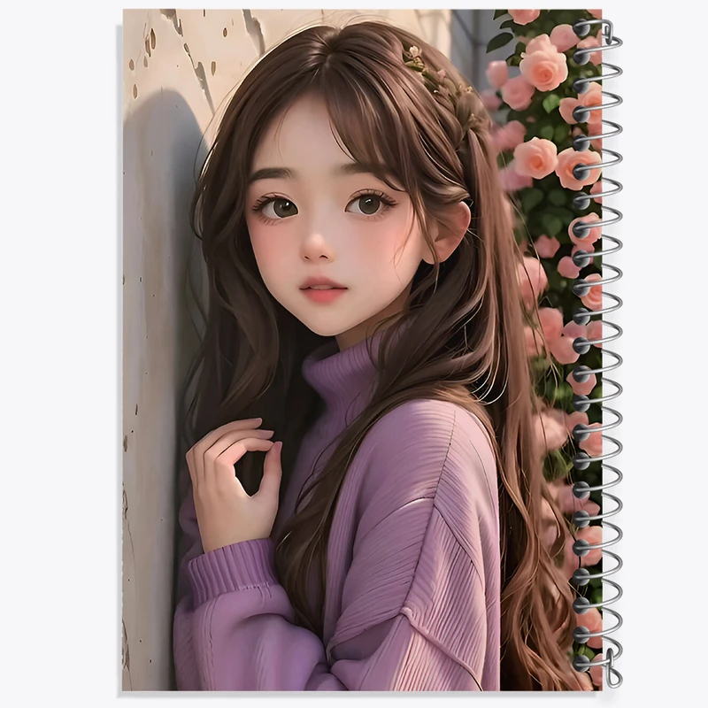 دفتر نقاشی 50 برگ خندالو طرح دخترانه کد F7870