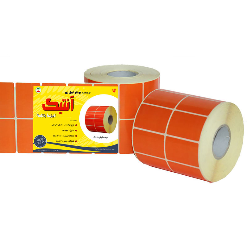 برچسب پرینتر لیبل زن آنتیک مدل ANTIK34x51 بسته 3000 عددی