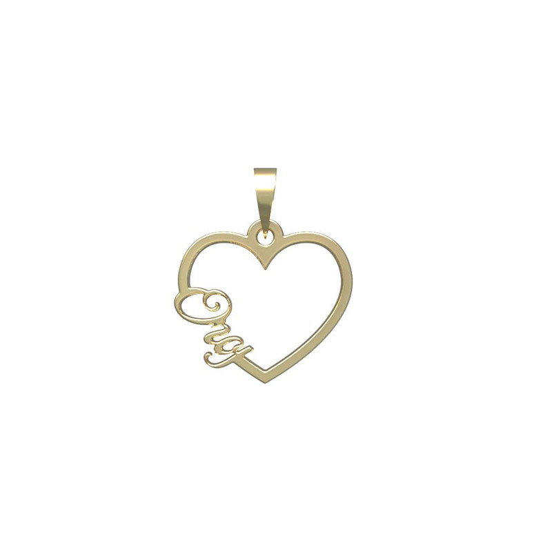 آویز گردنبند طلا 18 عیار زنانه مدوپد مدل اسم عروج oroj کد PB1-10160