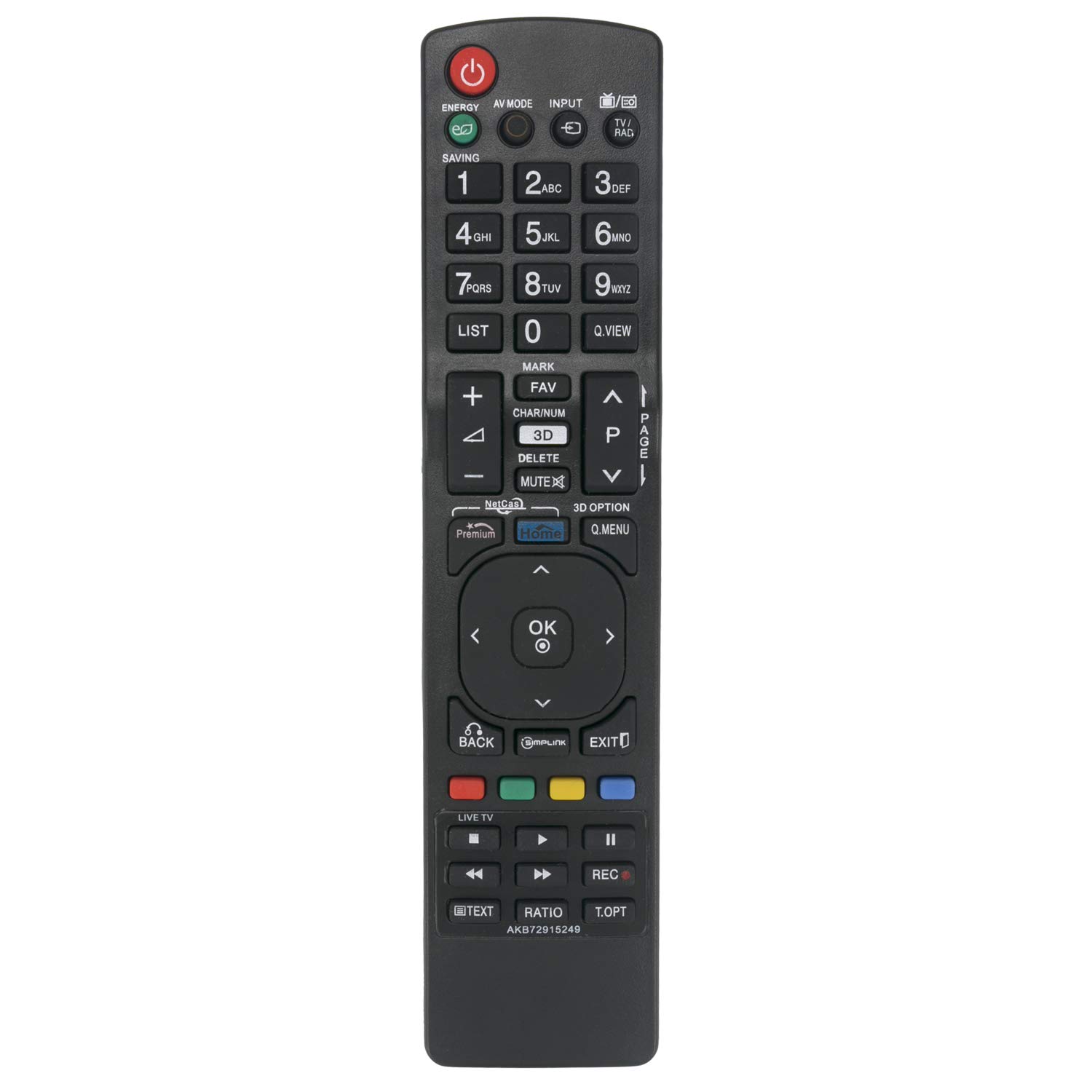 ریموت کنترل تلویزیون مدل AKB72915249