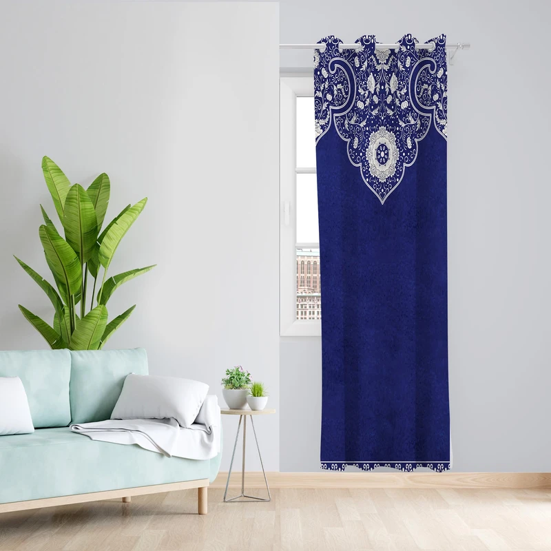 پرده مدل مخمل پانچی کد 1334سایز 140x200 سانتی متر