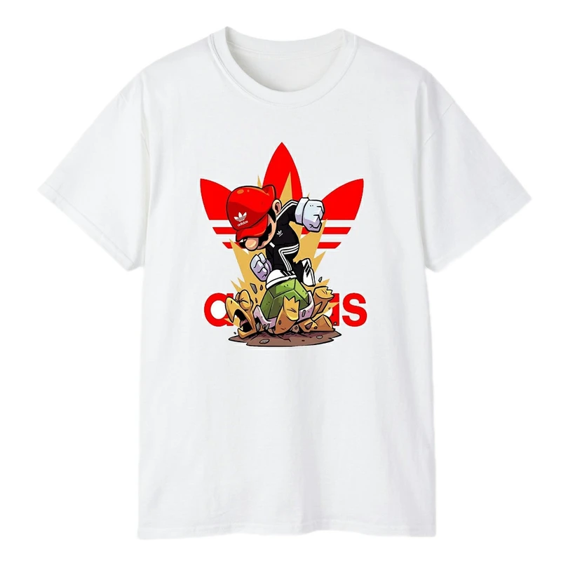 تی شرت آستین کوتاه مردانه مدل برادران سوپر ماریو کد 025