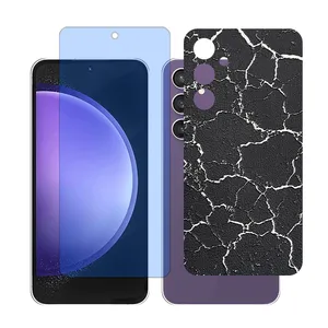 Glass Together model Matte Anti-blue Screen Protector Suitable for Samsung Galaxy A55 Mobile Phone with Back cover sticker