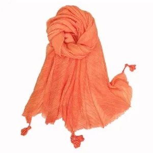 شال زنانه مدل منگوله چوبی کد 22