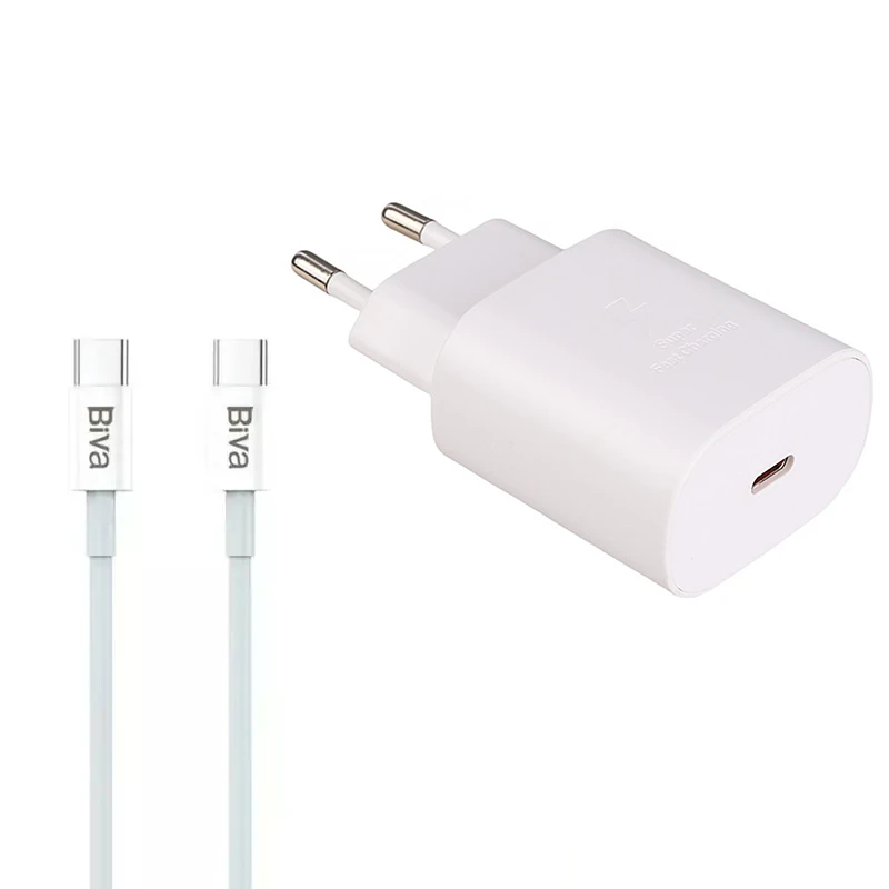 شارژر دیواری 25 وات بیوا مدل HC-14 به همراه کابل USB-C