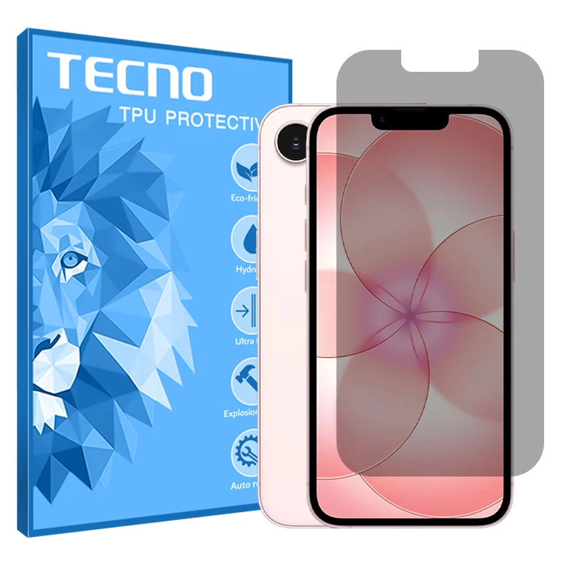 محافظ صفحه نمایش حریم شخصی تکنو مدل هیدروژلی مناسب برای گوشی موبایل اپل iPhone 17e