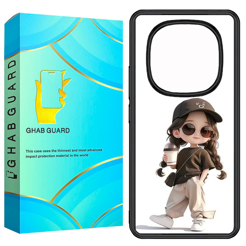 کاور قاب گارد طرح دختر مدل GN14P مناسب برای گوشی موبایل شیائومی Redmi Note 14 Pro 5G / Note 14 Pro Plus 5G
