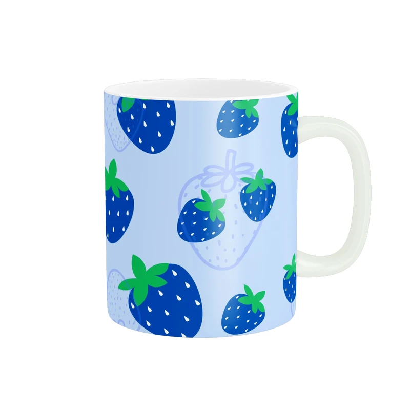 ماگ پاد آفرین طرح توت فرنگی کد 4538