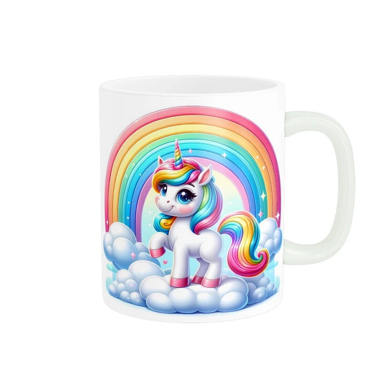 ماگ پاد آفرین طرح اسب تک شاخ کد 4322