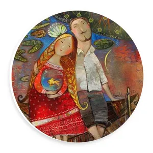  دیوارکوب طرح عشاق و تنگ ماهی مدل wtb746