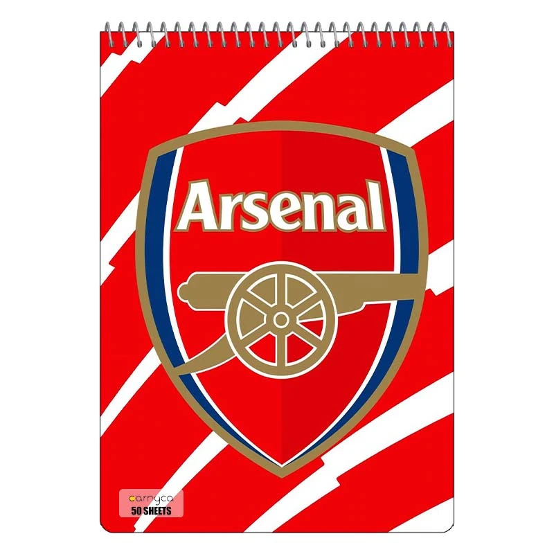 دفتر نقاشی 50 برگ سیمی کارنیکا طرح آرسنال Arsenal کد 84176