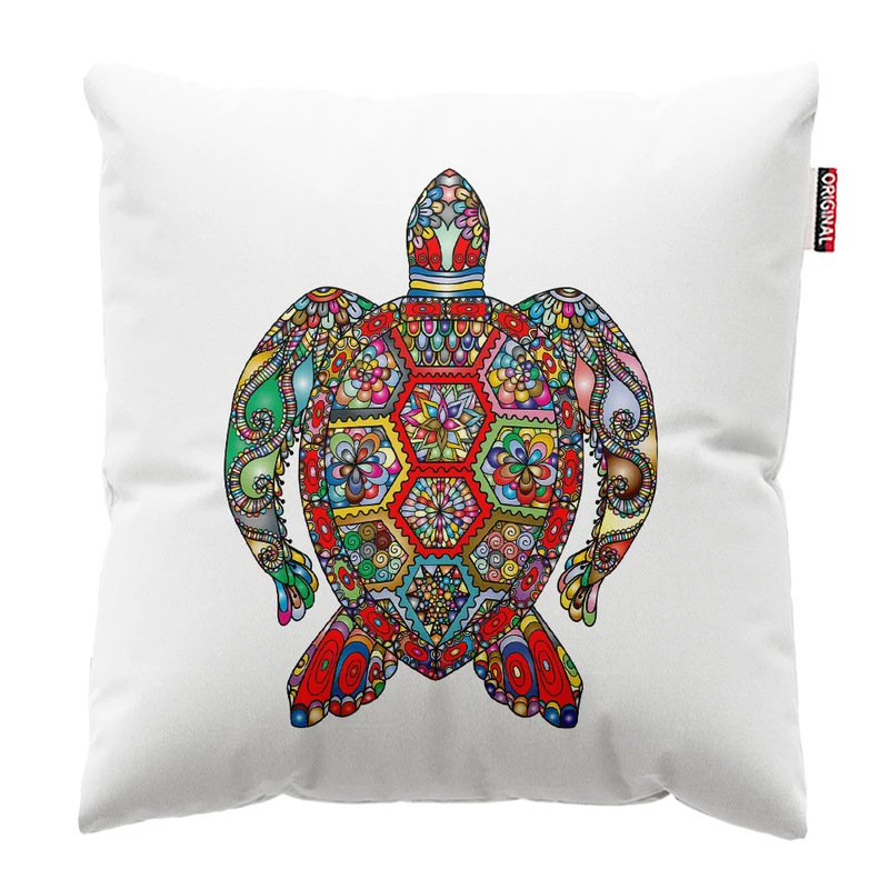 کوسن پاد آفرین مدل لاک پشت کد PK402153 سایز 40*40 سانتی متر