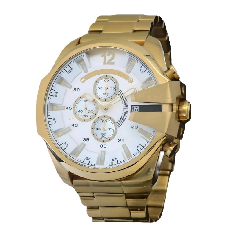 ساعت مچی عقربه‌ای مردانه مدل شاخدار سه موتوره کرنوگراف