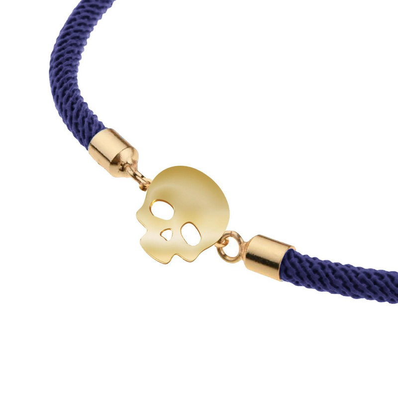 دستبند طلا 18 عیار زنانه مدوپد مدل جمجمه کد D15-10316