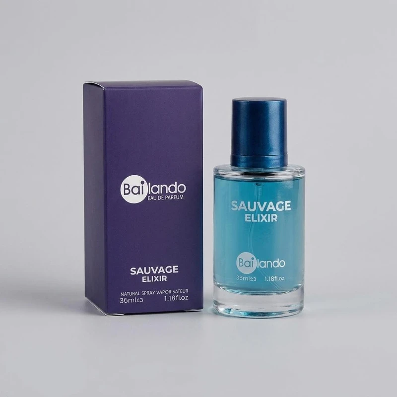 عطر جیبی مردانه بایلندو مدل ساواچ الکسیر با رایحه خنک حجم 35 میلی‌لیتر