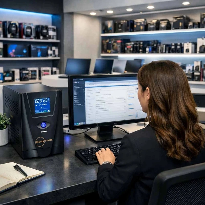 عکس شماره 5 : یو پی اس بستن پاور مدل bpo-1200va-9ah با ظرفیت 1200ولت آمپر به همراه باتری داخلی
