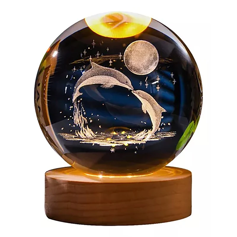 گوی چراغ‌دار مدل دلفین کد 3422