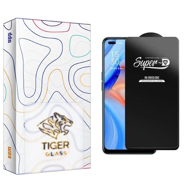 محافظ صفحه نمایش تایگر گلس مدل APL2 SuperD مناسب برای گوشی موبایل اوپو Reno 4