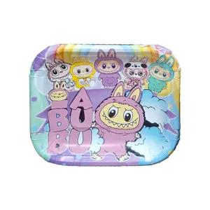 پیش دستی یکبار مصرف مدل لبوبو کد LabubuPlate1 مجموعه 10 عددی