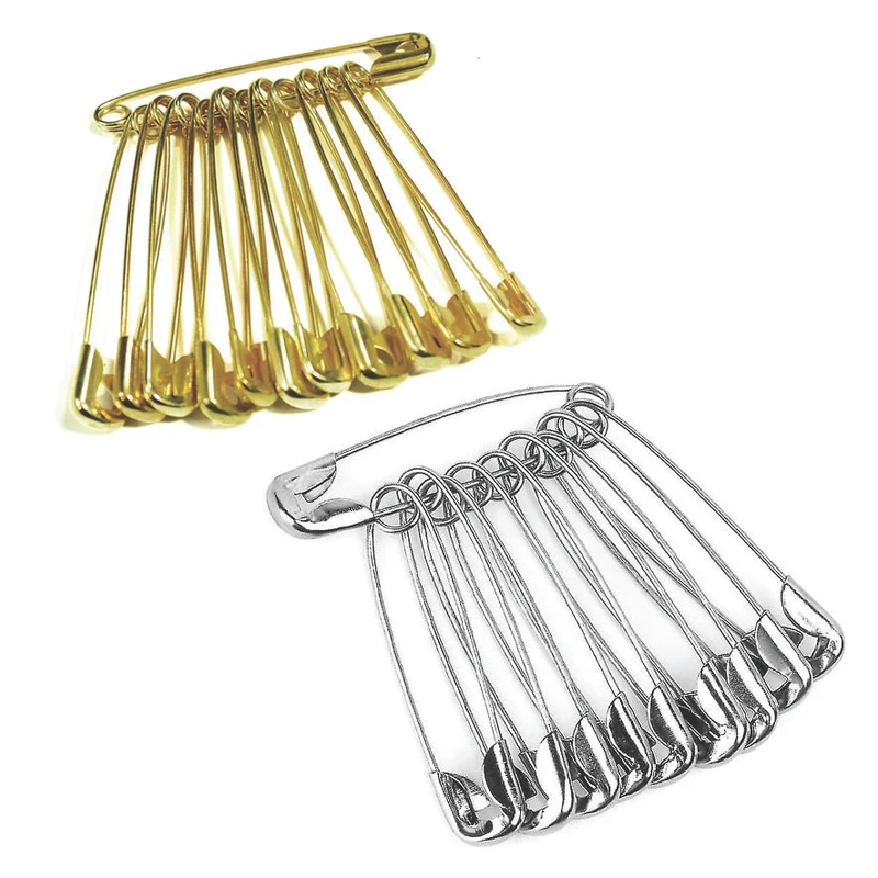 سنجاق قفلی طرح سایز بزرگ مدل GOLSIL مجموعه 24 عددی