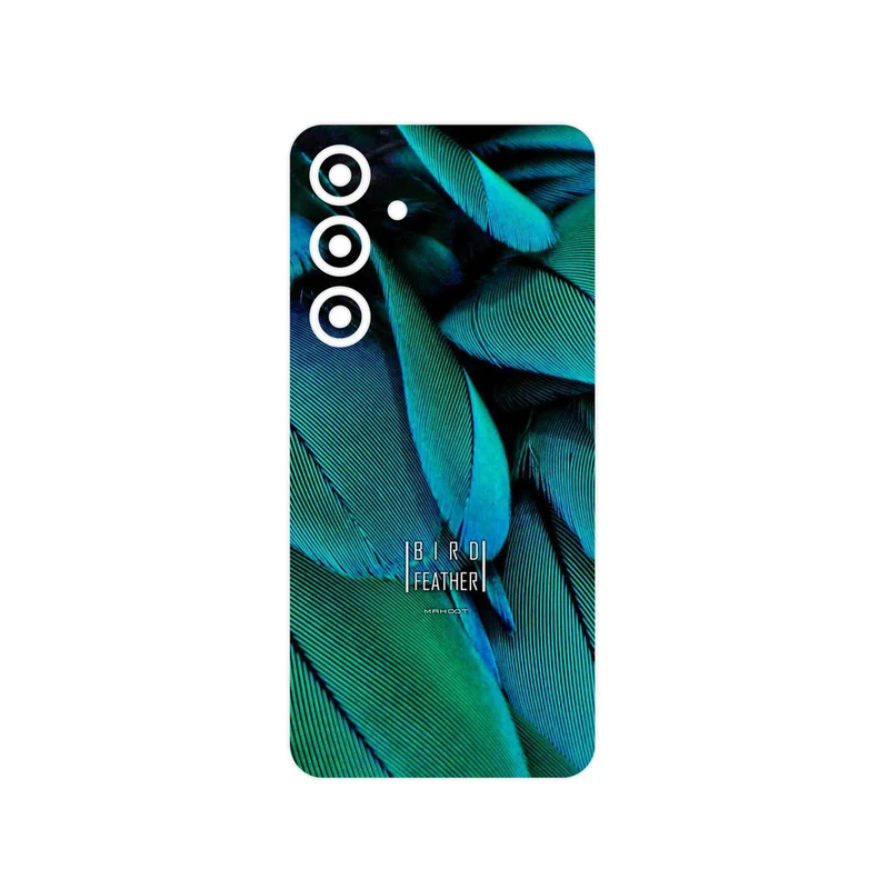 برچسب پوششی ماهوت مدل Green Feather مناسب برای گوشی موبایل سامسونگ Galaxy S24 FE