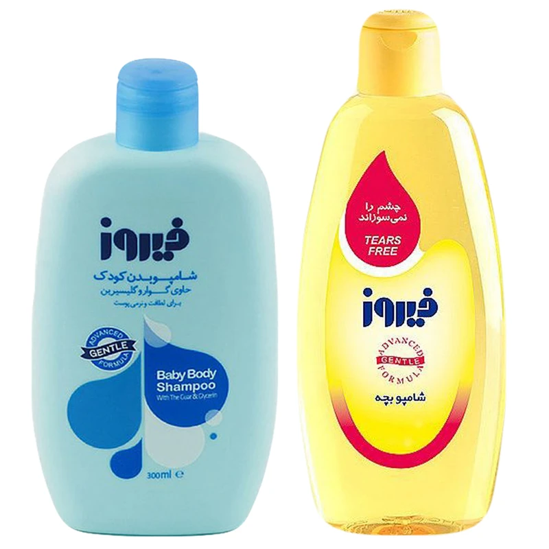 شامپو بدن بچه فیروز مدل A39 حجم 300 میلی لیتر به همراه شامپو بچه فیروز حجم 300 میلی لیتر