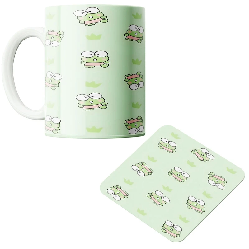 ماگ پاد آفرین مدل قورباغه کد 548 به همراه زیر لیوانی 